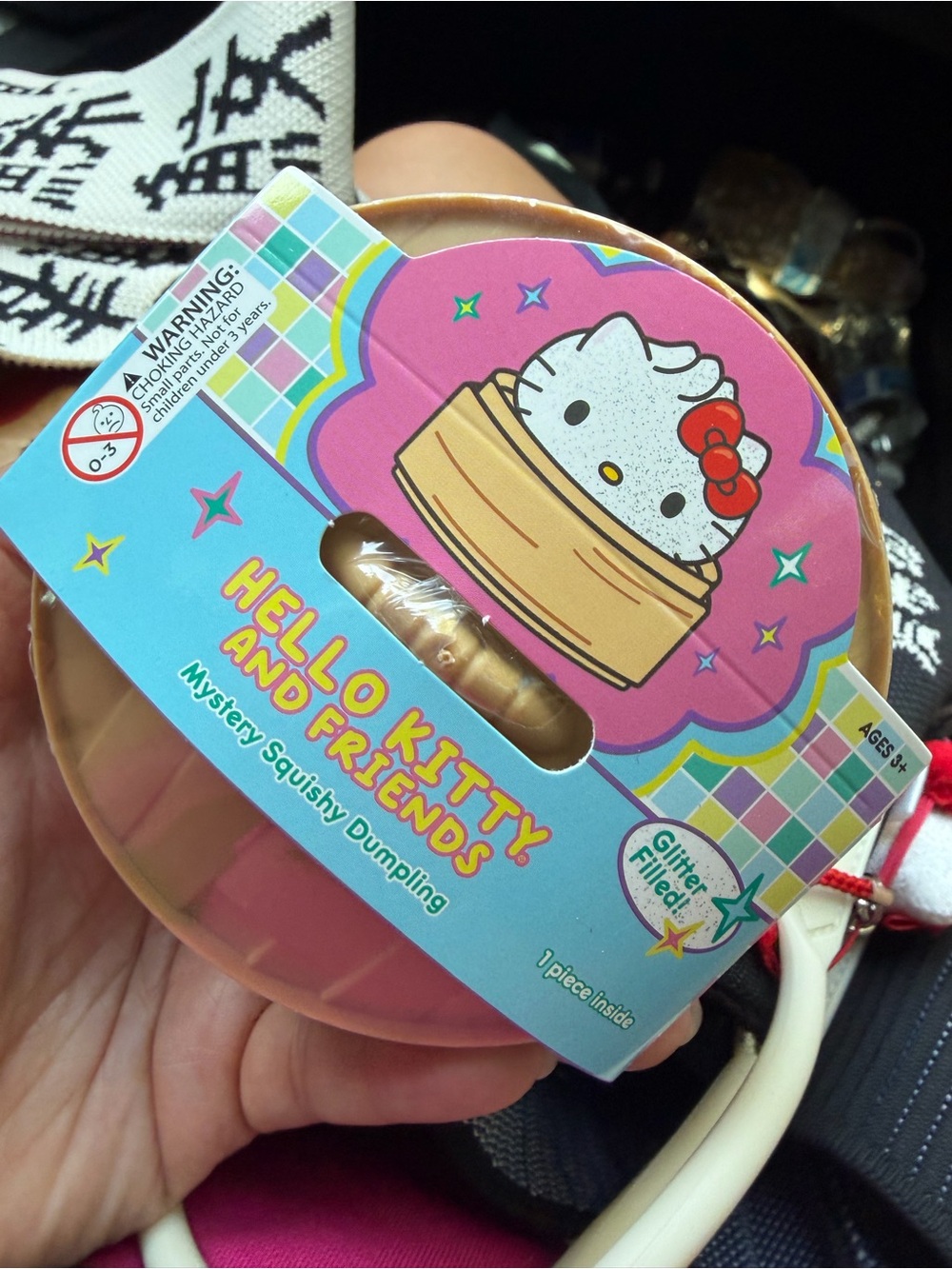 NEW RELEASE GLITTER FILLED Sanrio Hello Kitty Mystery Squishy Dumpling